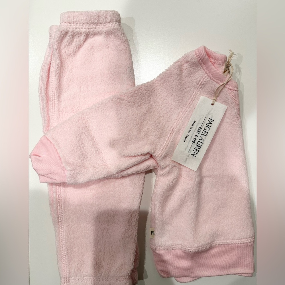Sherpa loungewear matching set!